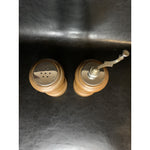 Vintage Wooden Salt Shaker & Pepper Mill Grinder Set 5” Tall MCM