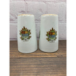 Vintage Canadian Salt & Pepper Shakers, Royal Mounted Police, Maple Leaf- Japan 1950s