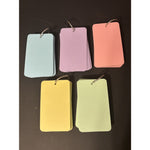 300 Pcs Index Cards, 5 Colors 3 x 5" with Rings Prehole, Round Corners-Lot of 2