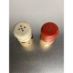 Vintage Wood Him/Her Mr. Mrs. Chef Salt & Pepper Shakers Miniatures 2 1/2”h