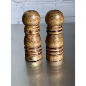 Vintage Wood Hawaii Rainbow Salt & Pepper Shakers