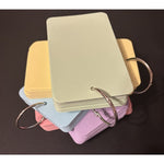 300 Pcs Index Cards, 5 Colors 3 x 5" with Rings Prehole, Round Corners-Lot of 2