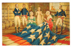 Painting of a Moment in History, in the Baltimore Brewery, Placing the Stars on the Flag, Vintage Post Card.