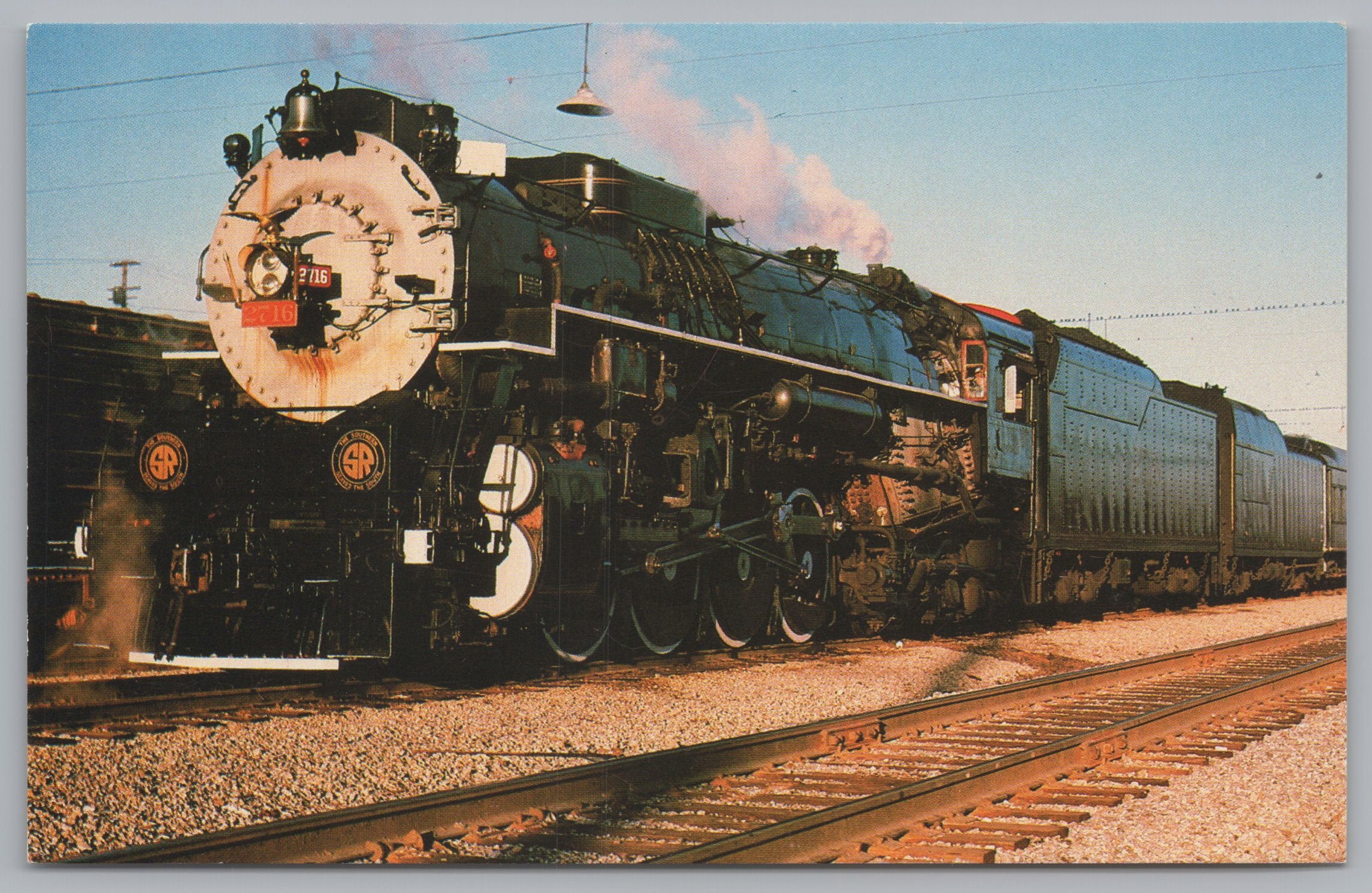 Southern Railways, Locomotive Number 2716, Vintage Post Card.