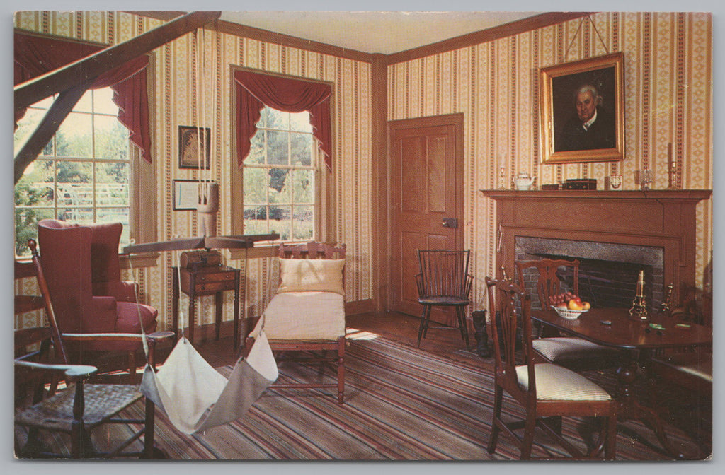The Sitting Room, General Salem Towne Resistance, Old Sturbridge, Vintage Post Card.