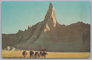 Picture Taken From The Ed Huether Ranch, Badlands, South Dakota, Vintage Post Card