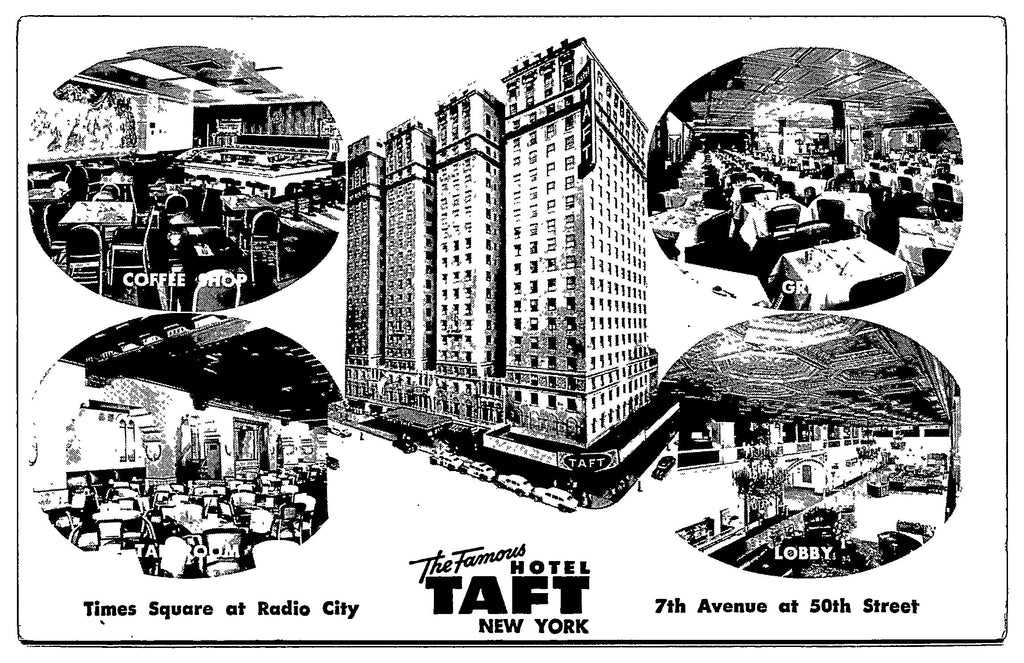 Hotel Taft, Manhattan, New York, Times Square, USA, Vintage PC