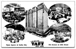 Hotel Taft, Manhattan, New York, Times Square, USA, Vintage PC