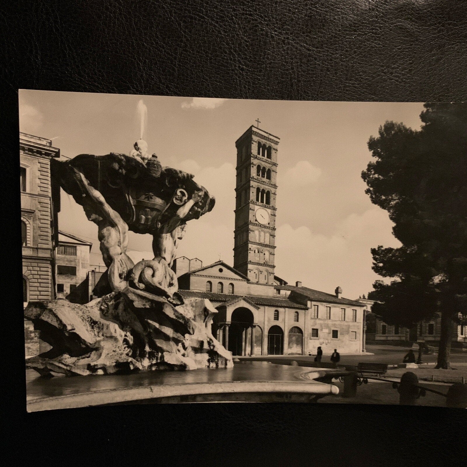 Roma St. Mary Cosmedin Rome Italy RPPC Vintage Postcard