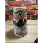Vintage Budweiser Anheuser-Busch American Homestead Holiday Stein 1996