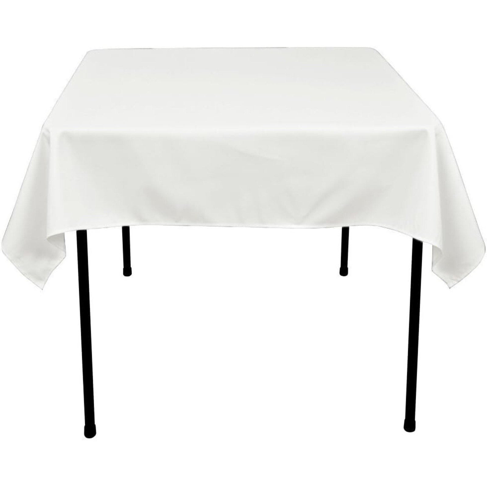 Seamless Deep Yellow Square Polyester Tablecloth 54" x 54" Table Cover-2 Pack