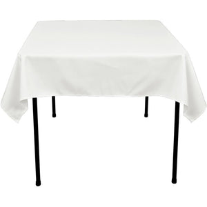 Seamless Deep Yellow Square Polyester Tablecloth 54" x 54" Table Cover-2 Pack