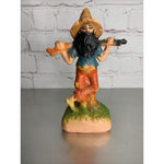 Vintage Hillbilly Plastic Statue Souvenir Gnome Beard Riffle Decor Hong Kong