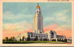 The New State Capitol, Lincoln, Nebraska, USA, Vintage Post Card