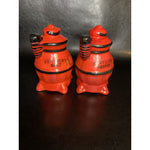 Vintage Kentucky Pot Belly Stove Wood Stove Salt & Pepper Shakers Japan