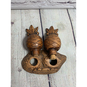 Vintage Ceramic Hawaii Pineapple Salt & Pepper Shakers-Treasure Craft