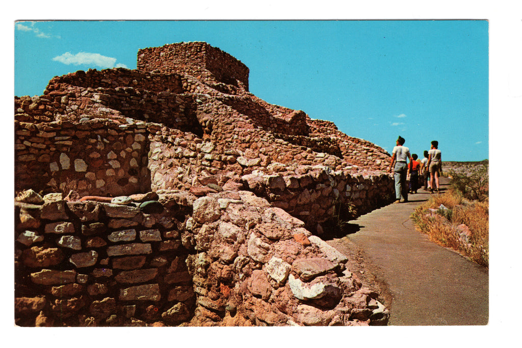 Tuzigoot National Monument, Clarkdale California, Vintage Post Card.