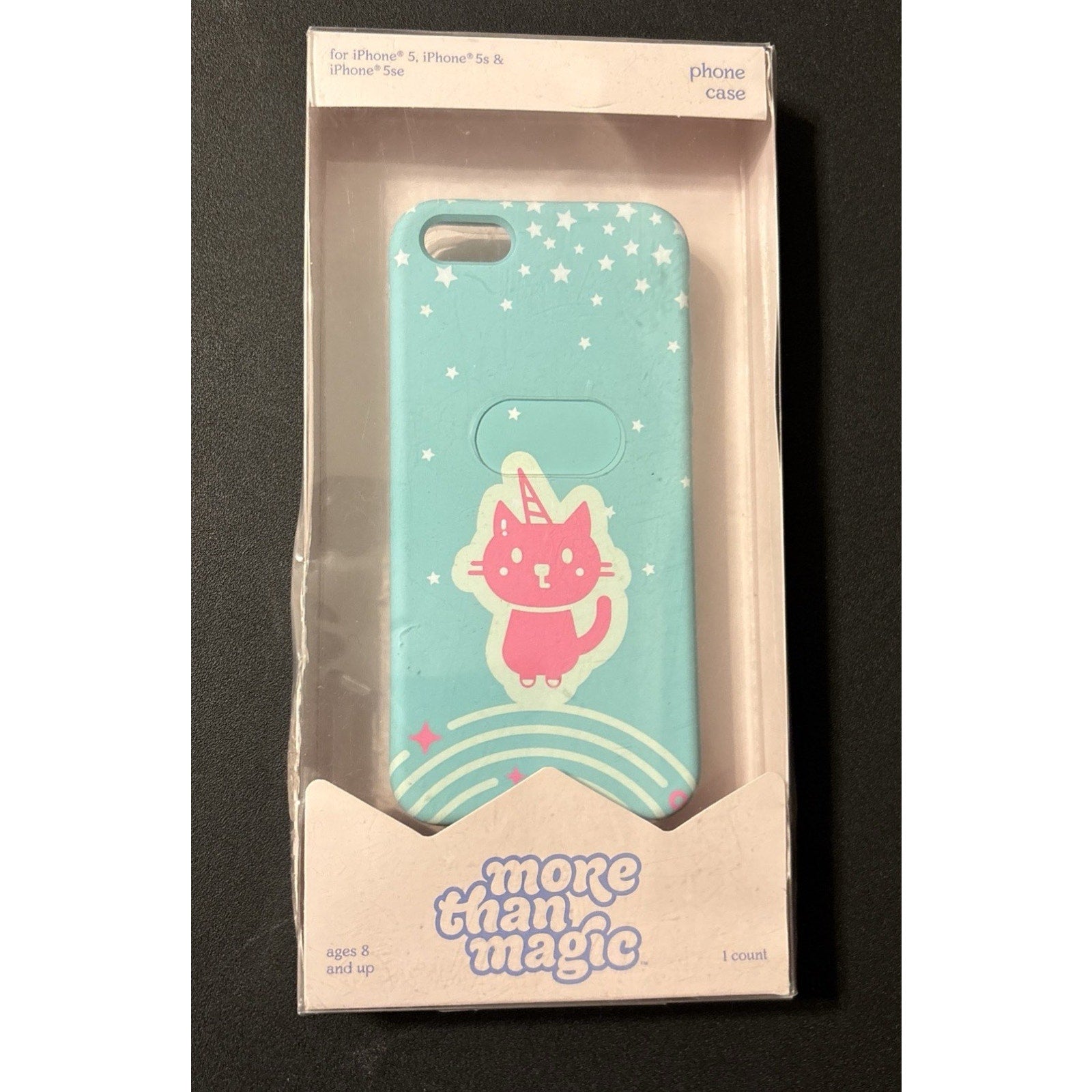 Apple iPhone 5/5s/SE Case - More Than Magic - Teal/Pink Kitty Unicorn