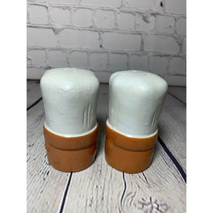Vintage Ceramic Pottery Large Chef Hat/Head Salt & Pepper Shakers