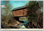 Covered Bridge, Stowe, Vermont, Vintage Post Card