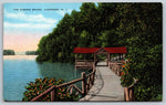 Kissing Bridge, Lakewood, New Jersey, USA, Vintage Post Card