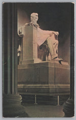 Lincoln Memorial, Washington DC, Vintage Post Card.