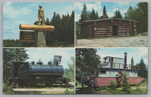 The Logging Museum, Algonguin Park, Ontario, Canada, Vintage Post Card.