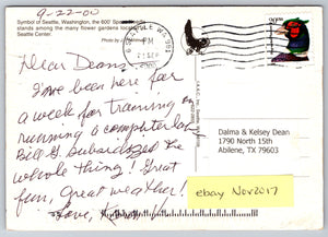 Space Needle, Seattle Symbol, Seattle Washington, Vintage Post Card