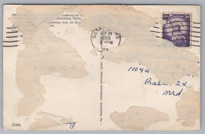 The Eisenhower Home, Gettysburg, Pennsylvania, USA, Vintage Post Card.