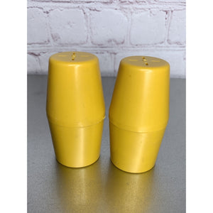 Vintage MCM Plastic Salt & Pepper Shakers Mustard Yellow Luran W. Germany
