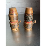 Vintage Wood Lantern Salt & Pepper Shakers Souvenir Wisconsin Dells
