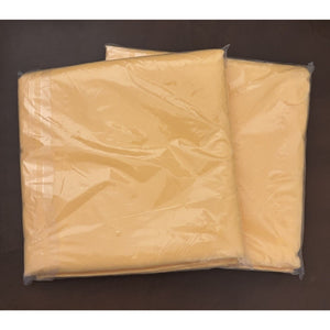 Seamless Deep Yellow Square Polyester Tablecloth 54" x 54" Table Cover-2 Pack