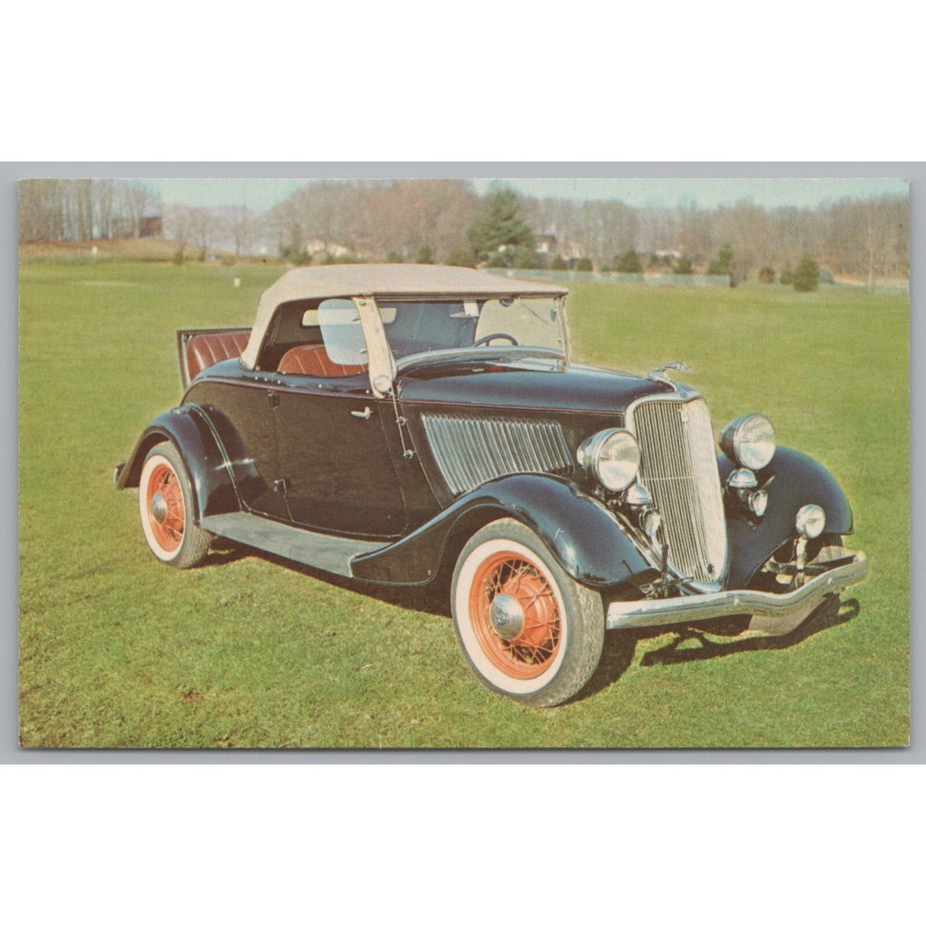 1933 Ford Roadster, Roaring 20s Autos, Vintage Post Card.