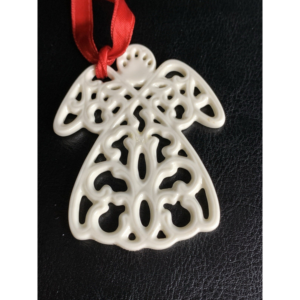 Lenox Charms Angel Reticulated Porcelain Ornament Ivory