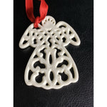 Lenox Charms Angel Reticulated Porcelain Ornament Ivory