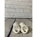 Vintage Ceramic Bale of Hay Salt & Pepper Shakers-Occupied Japan 1945-1952