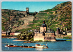 Rhein, Pfalz Bei Kaub, Vintage Post Card