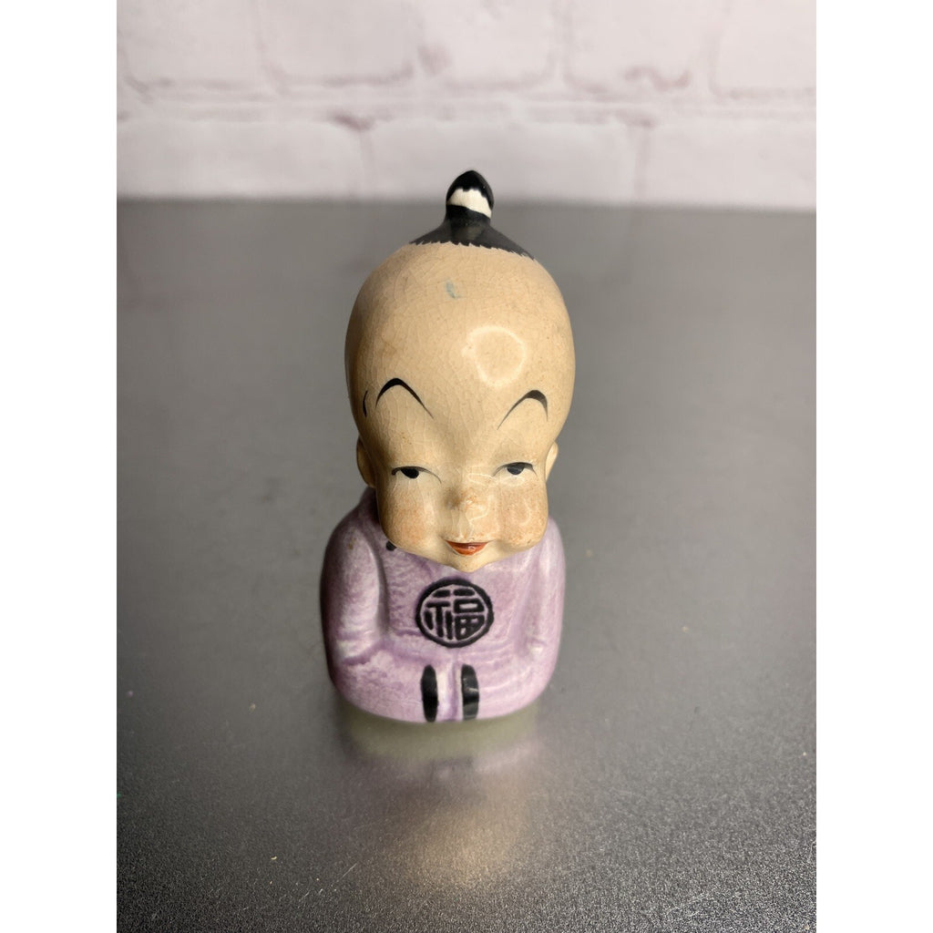 Vintage Asian Japanese Chinese Man Salt “OR” Pepper Shaker 2.5" Tall - RARE