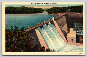 Norris Dam, Norris, Tennessee, USA, Vintage Post Card