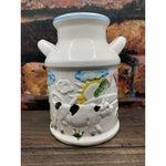 1982 Large Vintage Ceramic Cow Milk Jug Salt & Pepper Shakers Gailstyn Suttton