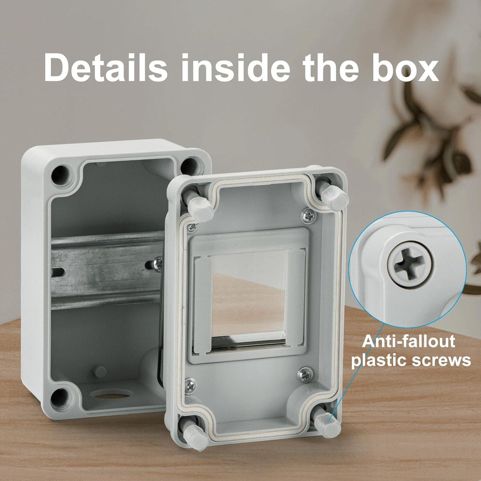 4-Way Circuit Breaker Box , ABS Enclosure Waterproof, Ventilated, Indoor/Outdoor