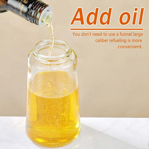 16oz Glass Olive Oil Sprayer - 2 in 1 Spray & Pour Olive Oil Dispenser w/Labels