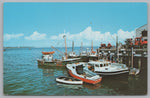 Provincetown Harbor, Cape Cod, Massachusetts, USA, Vintage Post Card