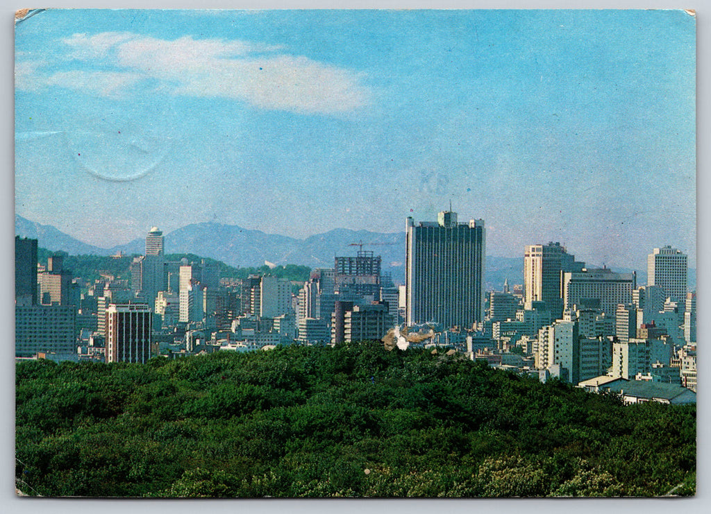 Seoul Metropolitan, Korea, Vintage Post Card