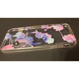 Heyday Phone Case Apple iPhone 6 7 8 Floral Clear Plastic Floral Pink Purple