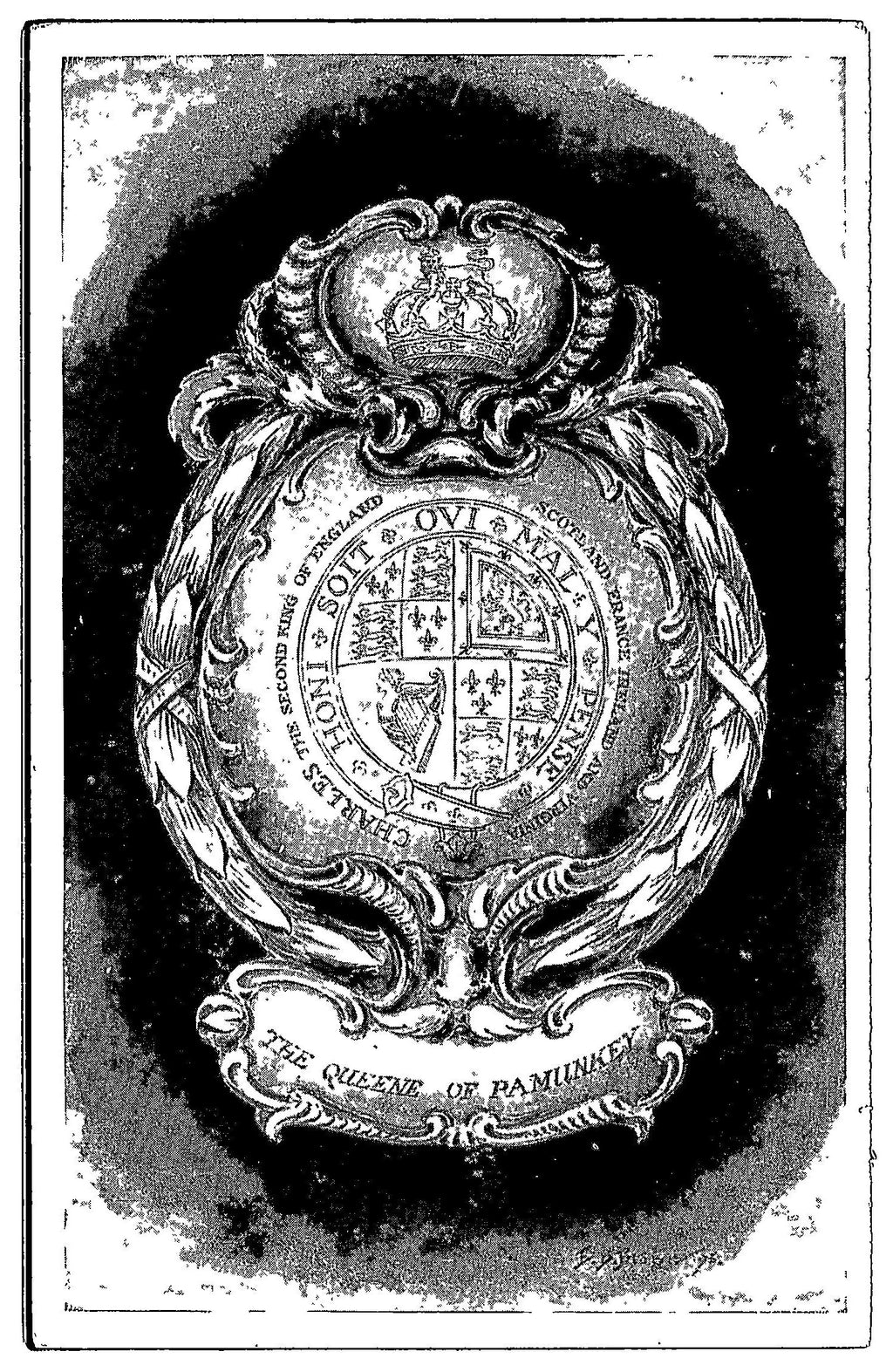 The Indian Crown, Vintage Post Card.
