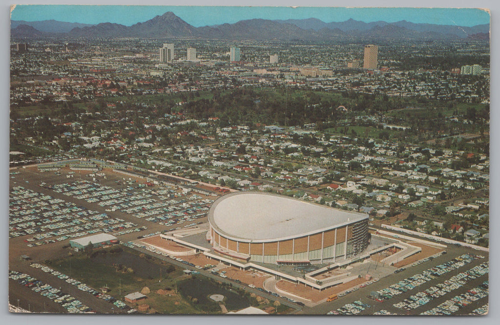 Arizona Veterans Memorial Coliseum, Phoenix, Arizona, Vintage Post Card.