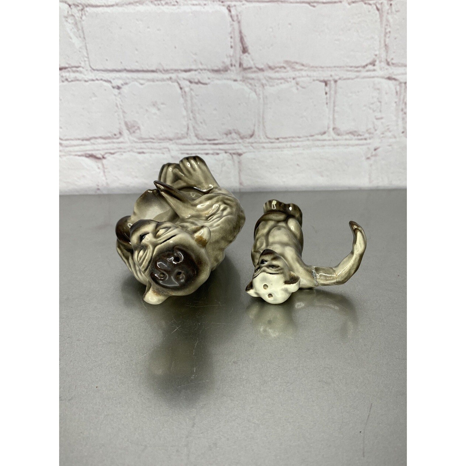 Vintage Art Studio Monkey & Baby Salt & Pepper Shakers USA-Read Description