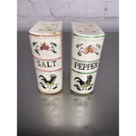 Vintage Rooster Book Salt & Pepper Shakers Japan-Read Description