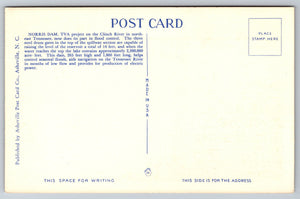 Norris Dam, Norris, Tennessee, USA, Vintage Post Card